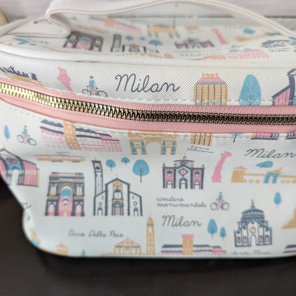Set Of Five Makeup Bags-Dusney, Kate Spade, Rae Dunn - Picture 3 of 9